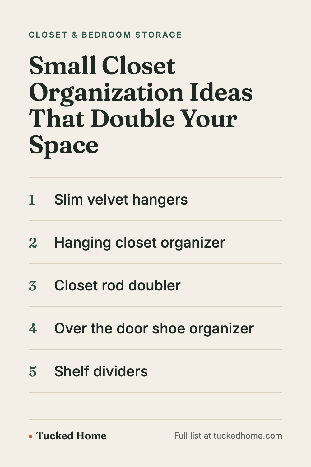 Small Closet Organization Ideas That Double Your Space